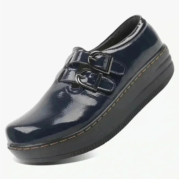 Glolily Emma II Women's Professional Lightweight 2 Strap Clog Navy 11 - Picture 1 of 7